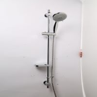 Three function handset, 1500mm stainless steel hose, 680mm Flexi-Fit riser rail. Universal 1/2″ B.S.P. connection. Chrome finish.