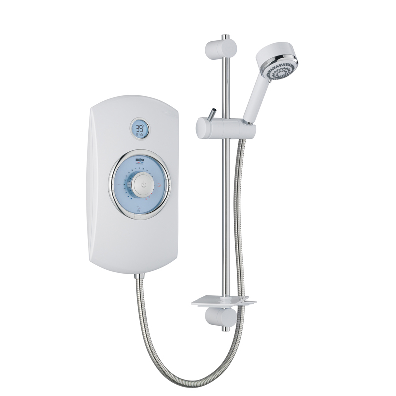 Mira Orbis 9.8 kw Electric Shower in White/Chrome