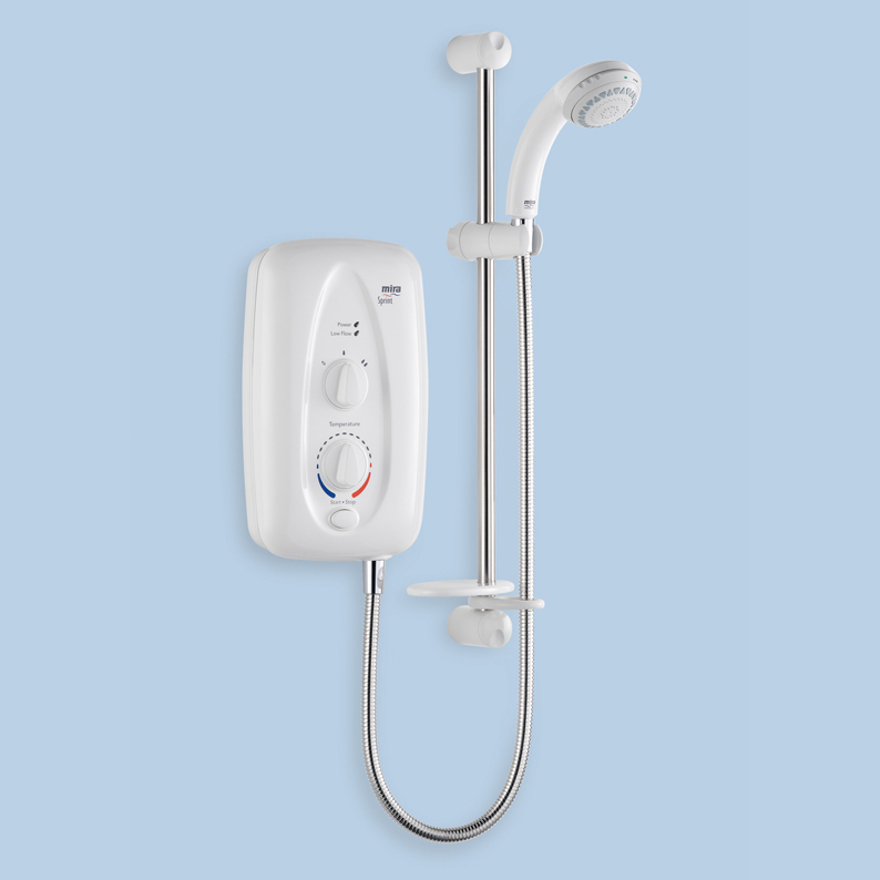 Mira Sprint 9.5 kw Electric Shower in White/Chrome