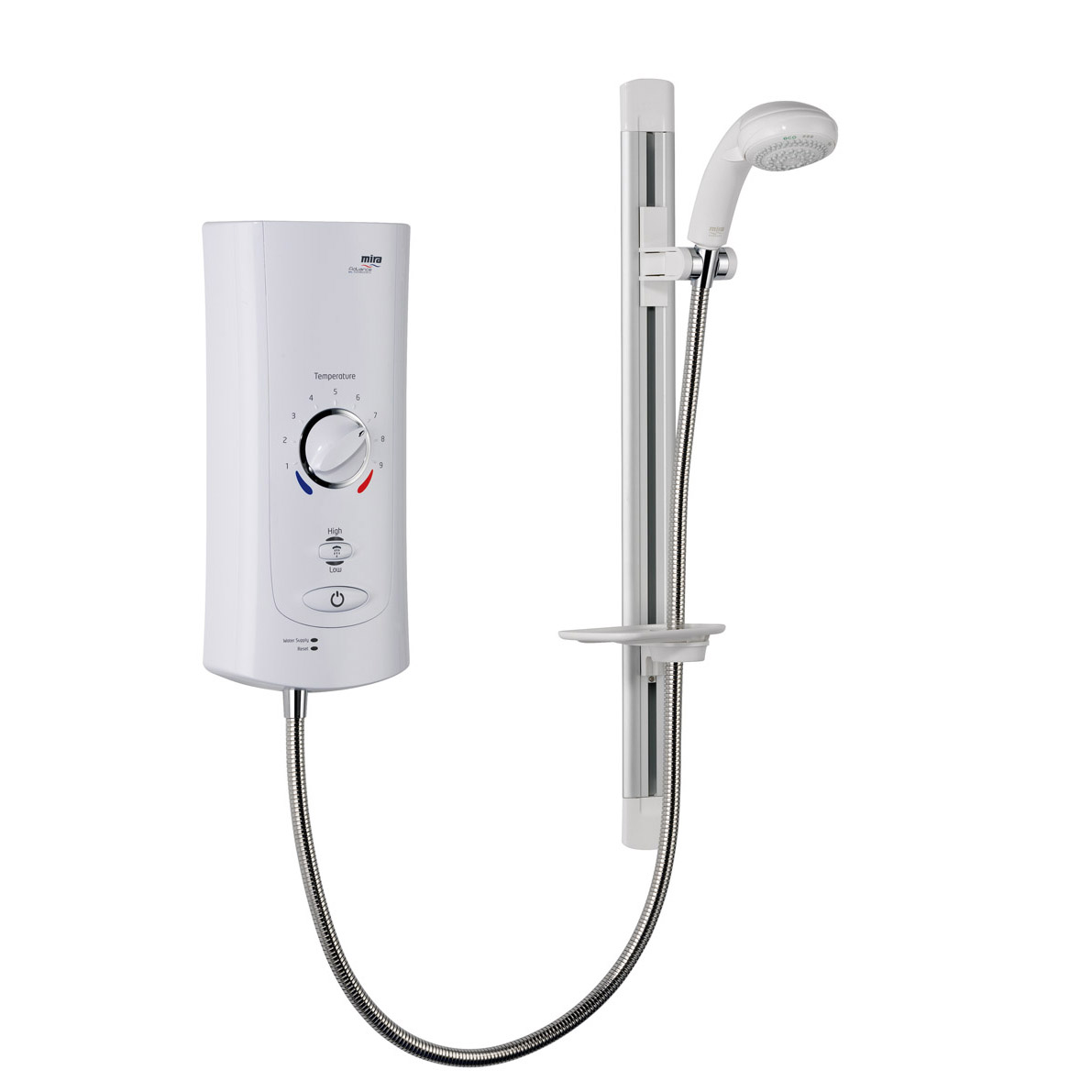 Mira Advance ATL 9.8 kw Electric Shower in White/Chrome
