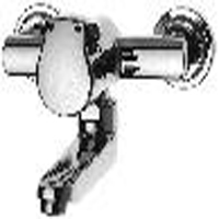 Wall Mounted Self Closing manual mixer tap with swivel spout