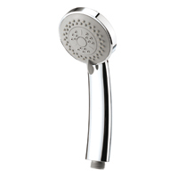Profile Three Function Shower Handset with the following features:80mm diameter handset with rub clean nozzlesCompatible with all 1/2 inch B.S.P. threads as per standard shower hoses
