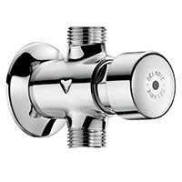 Exposed time flow urinal valve