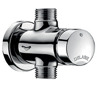 Exposed time flow urinal valve
