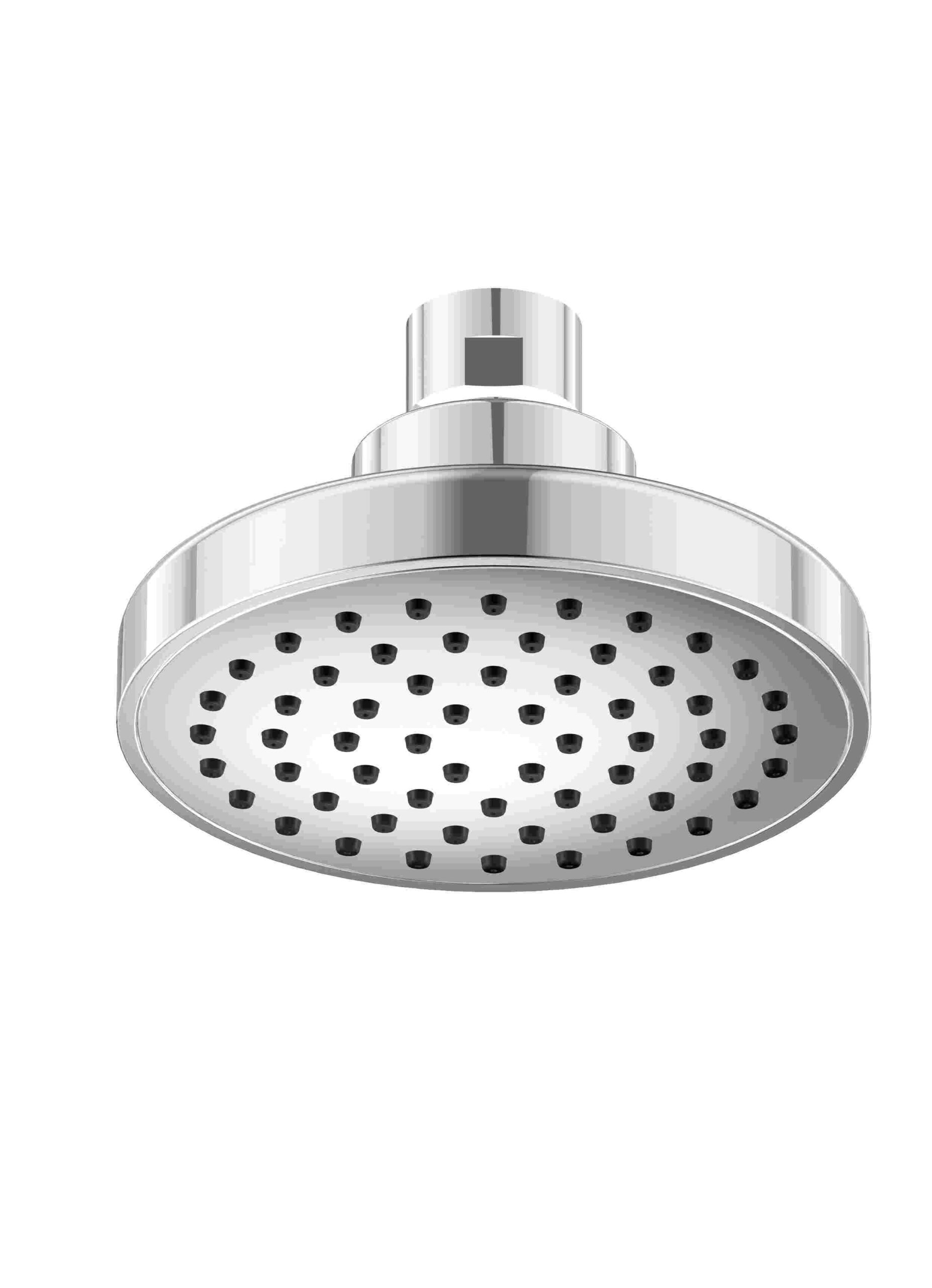 100mm 1 Function Air Overhead-Full Chrome. Rub clean nozzles for easy maintenance. A 1/2 inch BSP connection that is compatible with most shower arms.