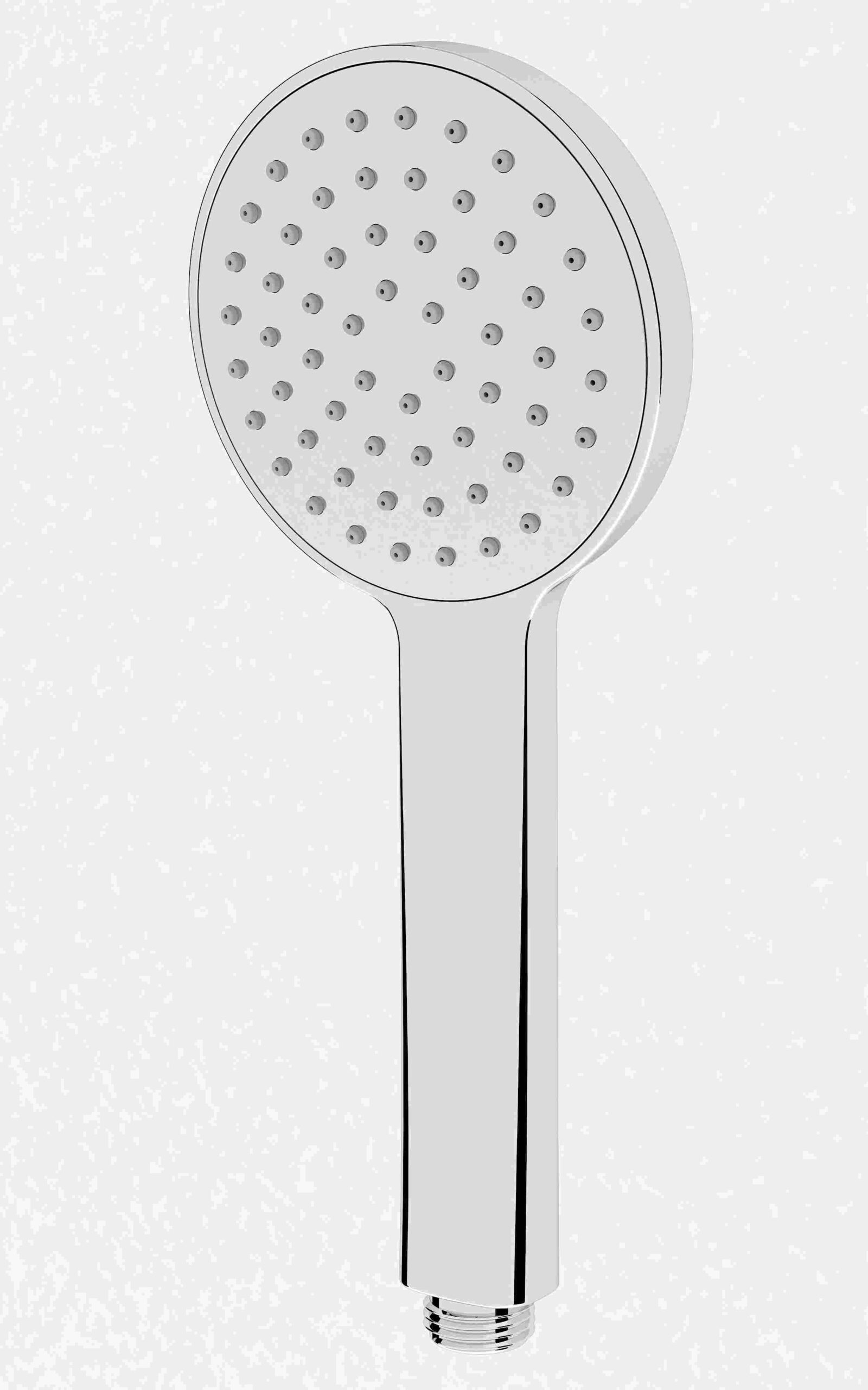 100mm Aqua Air Handshower 1 Function Full Chrome or White. A 1/2 inch BSP connection that is compatible with most shower hoses.