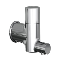 Automatic wall mounted Healthcare mixer tap. Simple isolation for quick and easy servicing. Easy to access in-line filter and thermostatic mixing valve.
