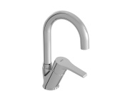 BASIN MIXER LATERAL HANDLE WITH FLOW RESTRICTOR