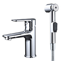 Modena basin mixer with bidet shower chrome.