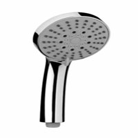 Chrome 5 function eco shower head to reduce water usage up to 50%. Rub clean nozzles for easy maintenance and compatible with most showers.
