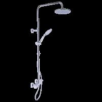 Dual Outlet Thermostatic Mixing Valve Shower Set with Fixed Shower Head