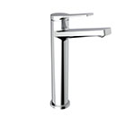 BASIN MIXER HIGH SPOUT WITH FLOW RESTRICTOR