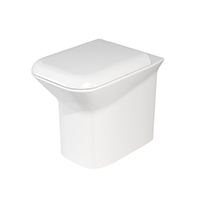 Prua back to wall single flush 3 litres when used with the appropriate conceala cistern OLI74