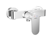 SHOWER MIXER WITH FLOW RESTRICTOR