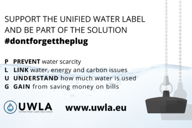 UNIFIED WATER LABEL LAUNCHES #DONTFORGETTHEPLUG CAMPAIGN IN WATER SAVING WEEK