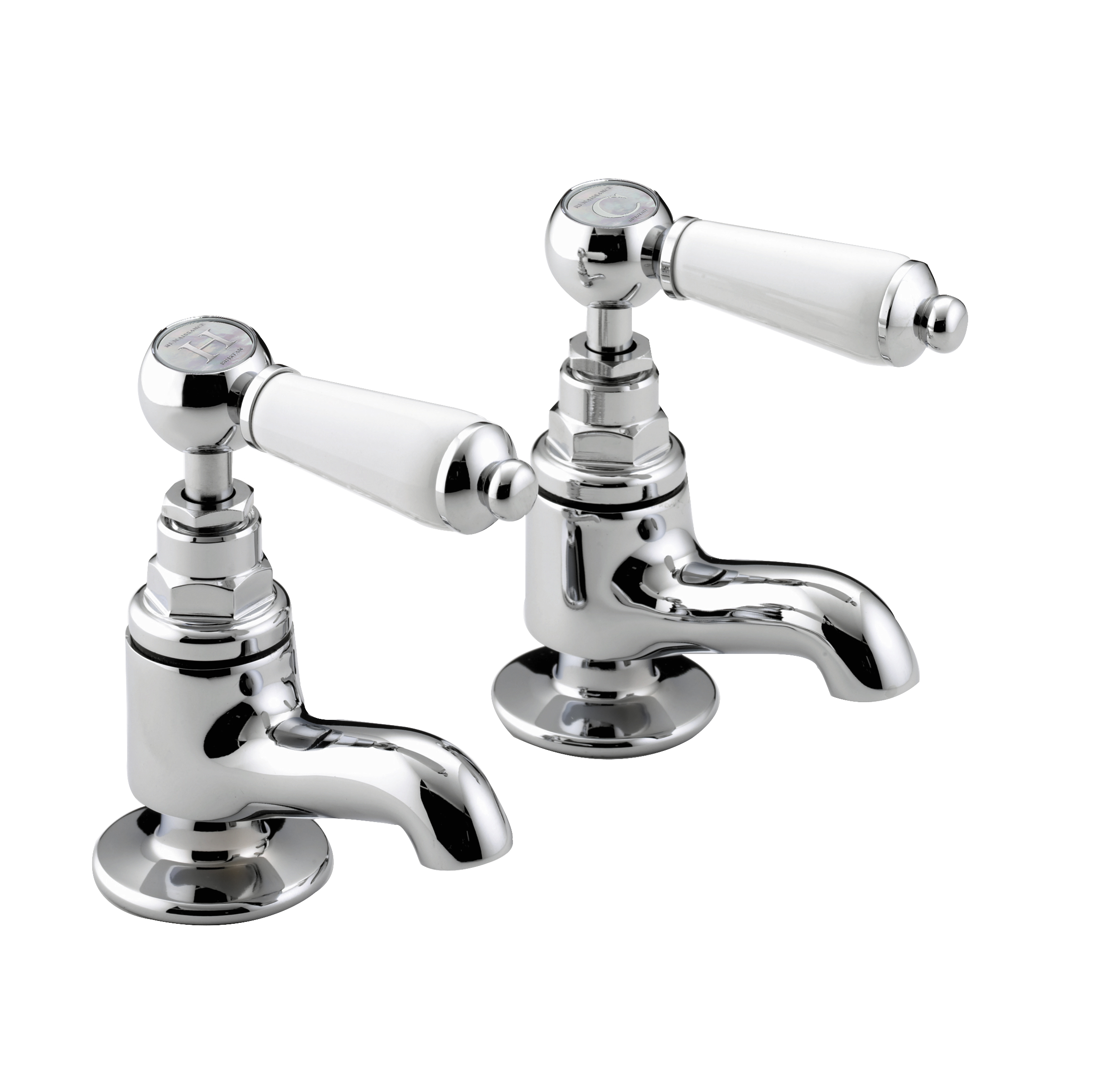 Bristan Renaissance Pair of Vanity Basin Taps with Ceramic Disc Valves – Chrome