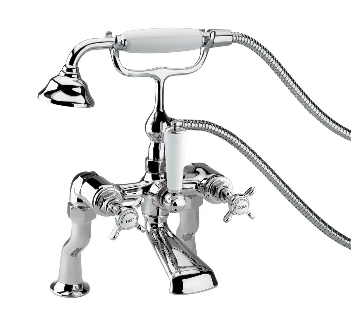 1901 Luxury Bath Shower Mixer with Ceramic Disc Valves Chrome