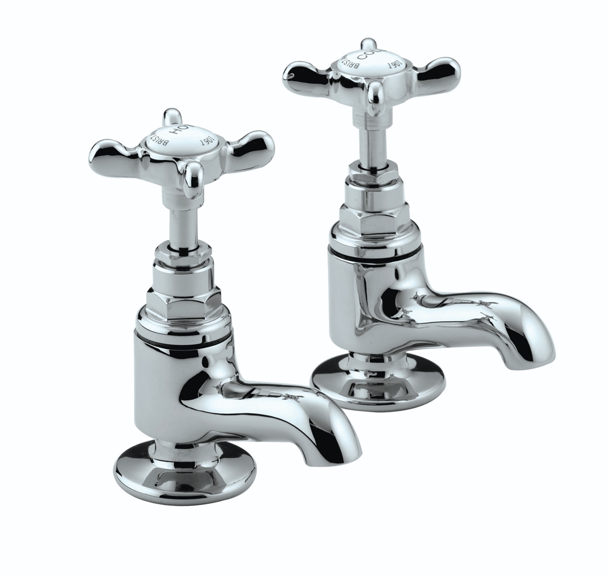 1901 Vanity Basin Taps with Ceramic Disc Valves Chrome