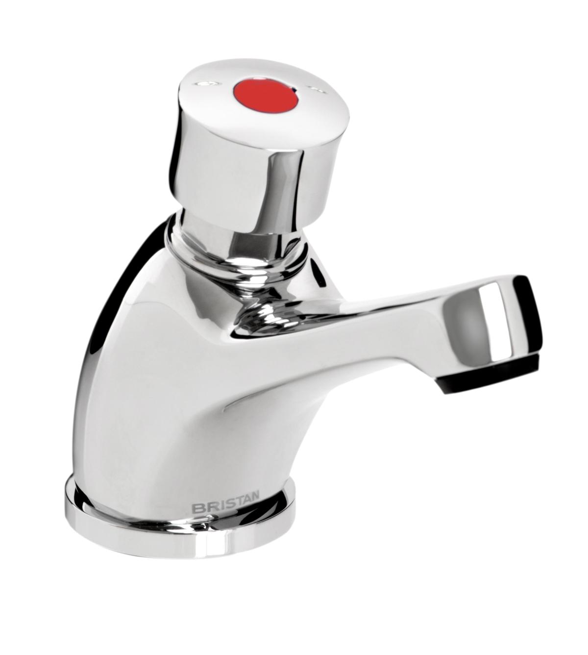 Single soft touch timed flow tap (with flow regulator)