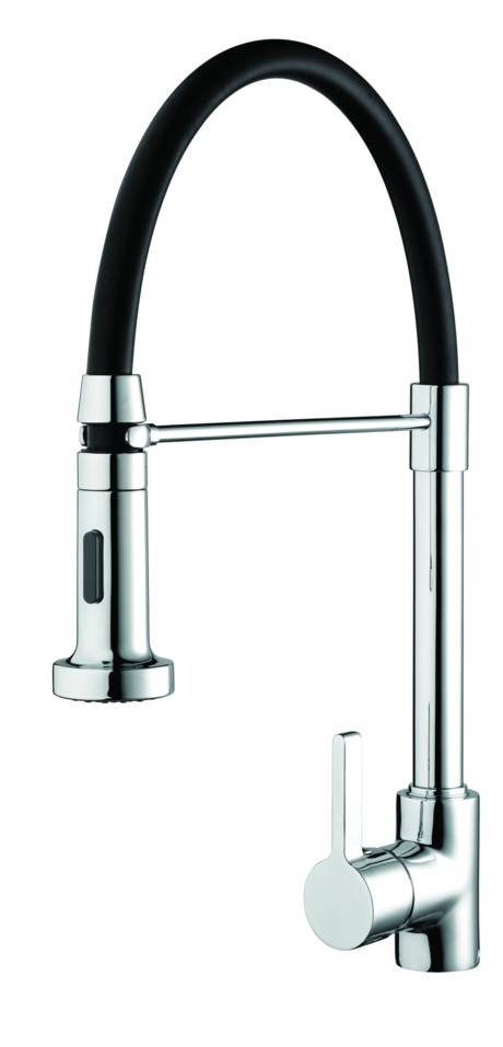 Liquorice Mixer with Pull Down Spray Chrome