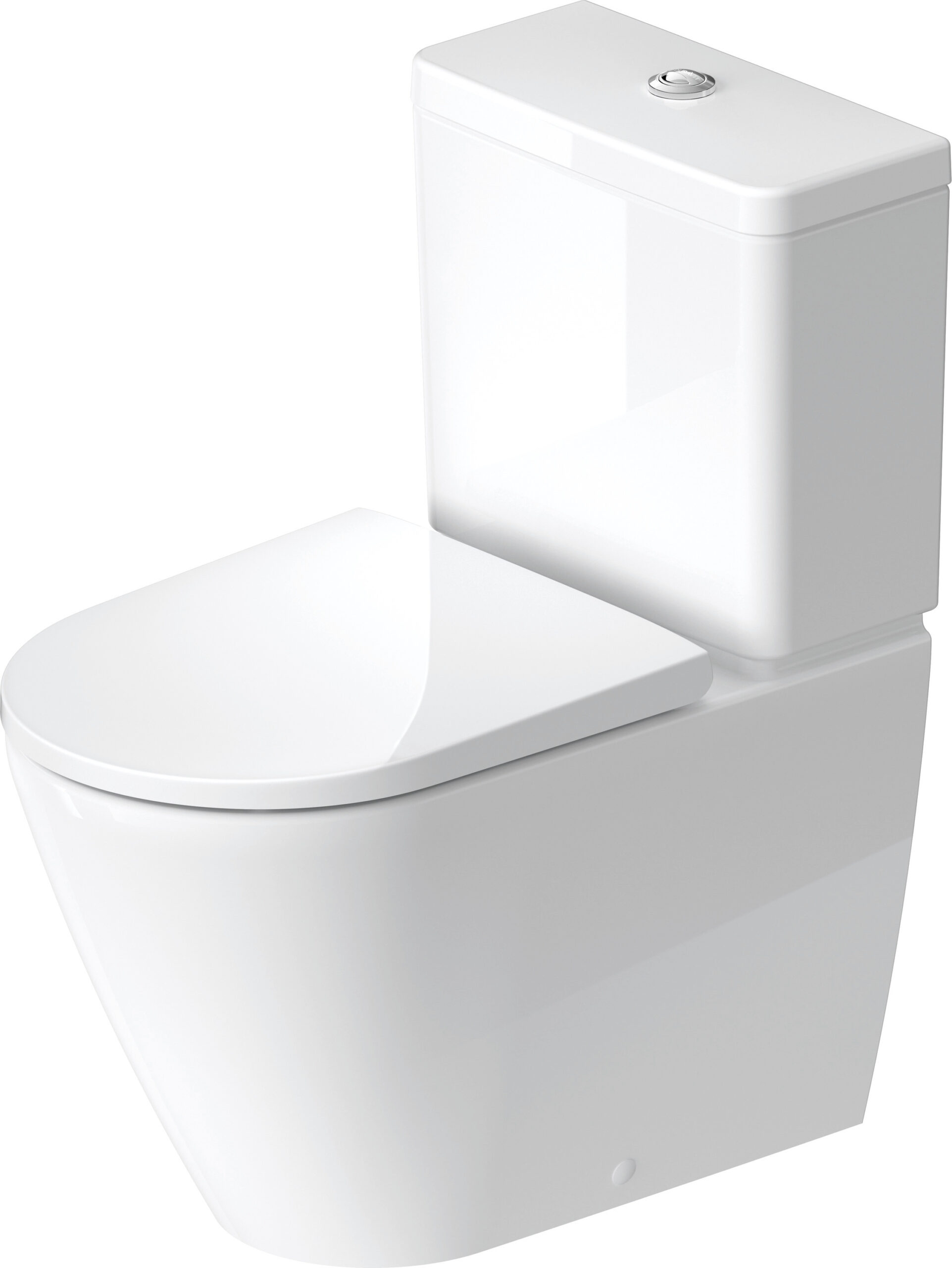 Duravit D-Neo Floorstanding toilet for combination, 650 mm White High Gloss, Washdown model, Rimless, For bowl mounted cistern, 0 l / 4,5 l, Outlet: horizontal|horizontal, WonderGliss – 20020900001