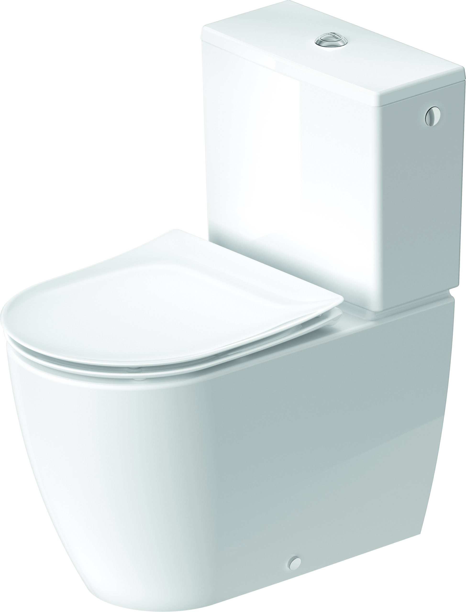 Duravit Soleil by Starck Floorstanding toilet for combination, 650 mm White High Gloss, Washdown model, Rimless,  / 4,5 l, Outlet: horizontal – 2011090000