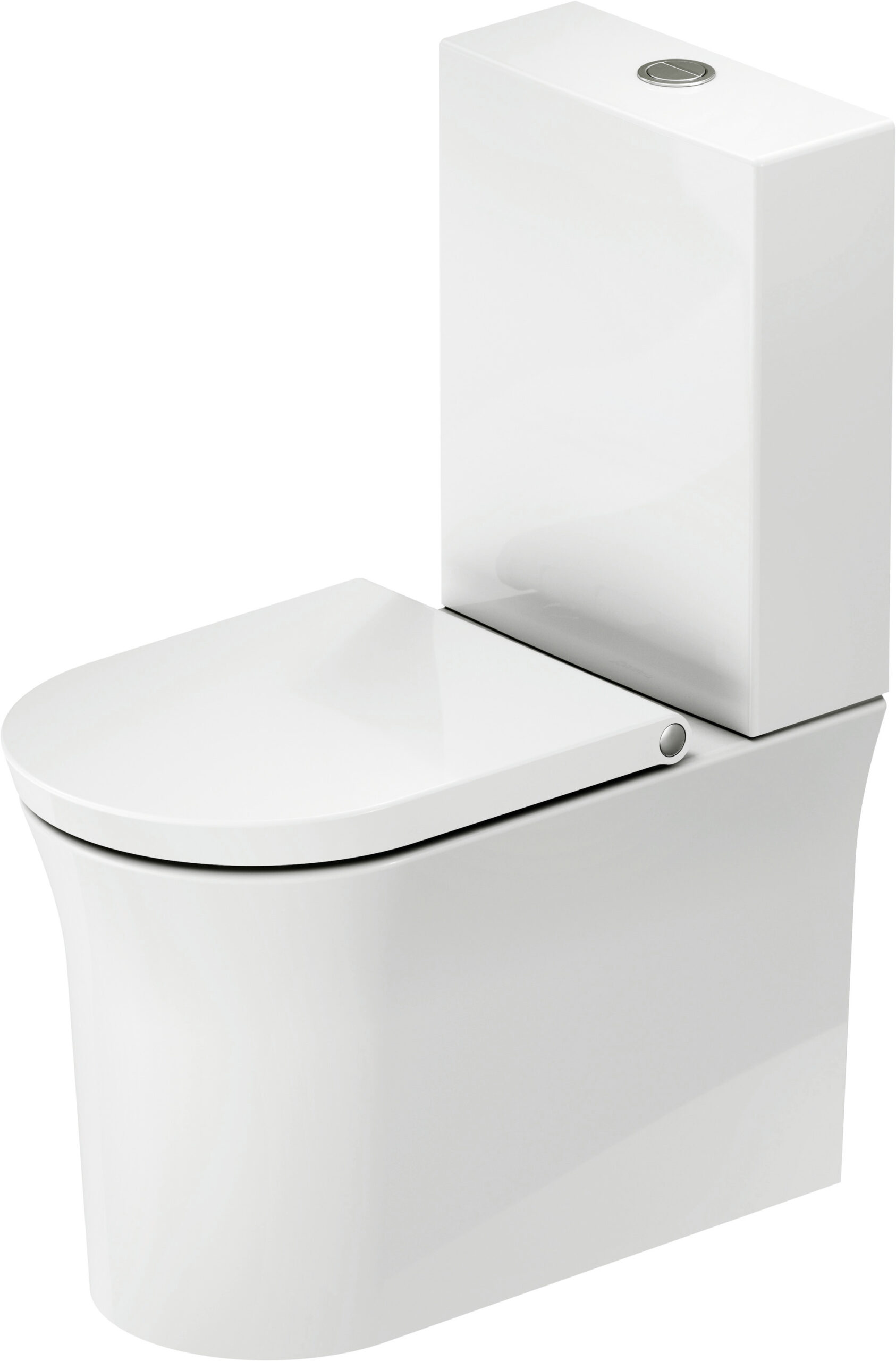Duravit White Tulip Floorstanding toilet for combination, 650 mm White High Gloss, Washdown model, Rimless, For bowl mounted cistern, 0 l / 4,5 l, Outlet: horizontal, WonderGliss – 21970900001