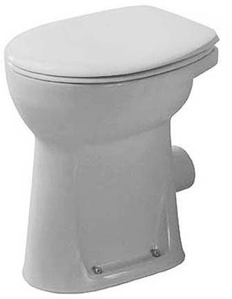 Toilet floor standing 465mm Duraplus Sudan, colour White, washout model, horizontal outlet