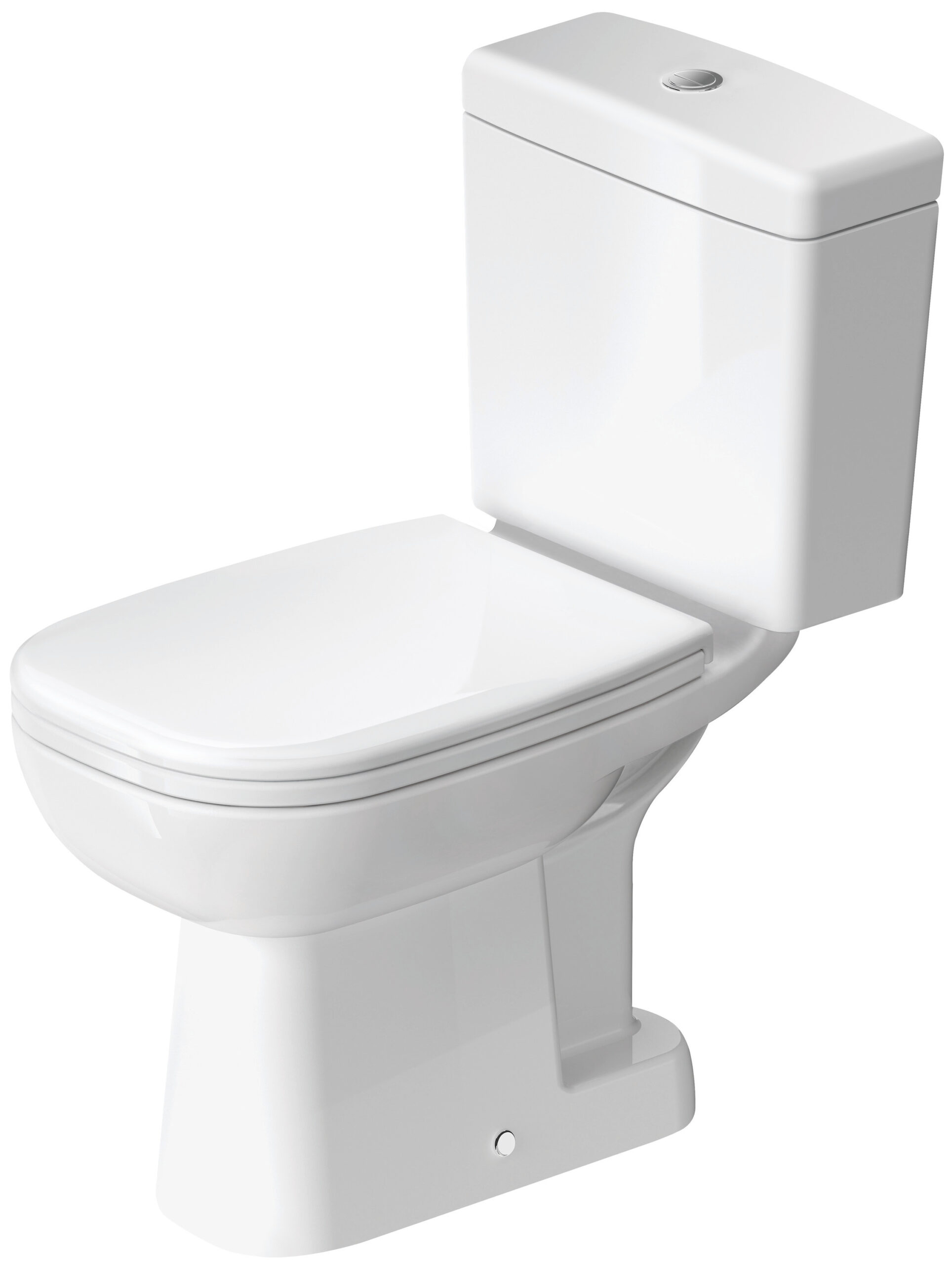 Duravit D-Code Floorstanding toilet for combination, 650 mm White High Gloss, Washdown model, Semi-open, HygieneGlaze, For bowl mounted cistern, 0 l / 6 l, Outlet: vertical – 2111012000