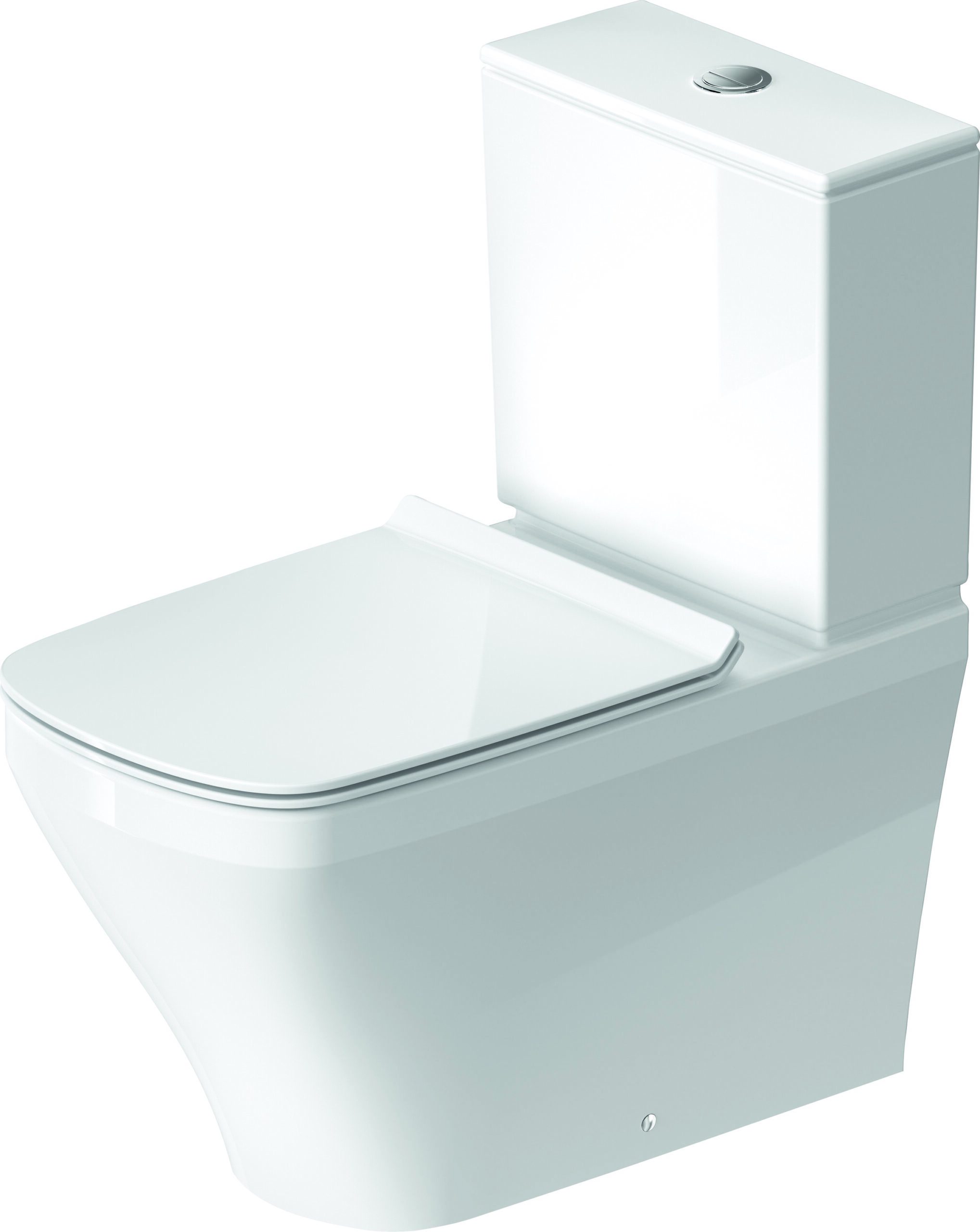 Duravit DuraStyle Floorstanding toilet for combination, Undershower toilet, Undershower system, 705 mm White High Gloss, Washdown model, Closed, For bowl mounted cistern, 0 l / 4,5 l, Outlet: horizontal, WonderGliss – 21563900751