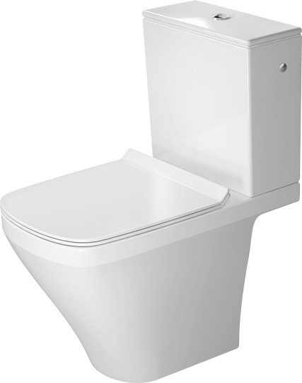 Duravit DuraStyle Floorstanding toilet for combination, 630 mm White High Gloss, Washdown model, Closed, HygieneGlaze, For bowl mounted cistern, 0 l / 4,5 l, Outlet: horizontal – 2162092000