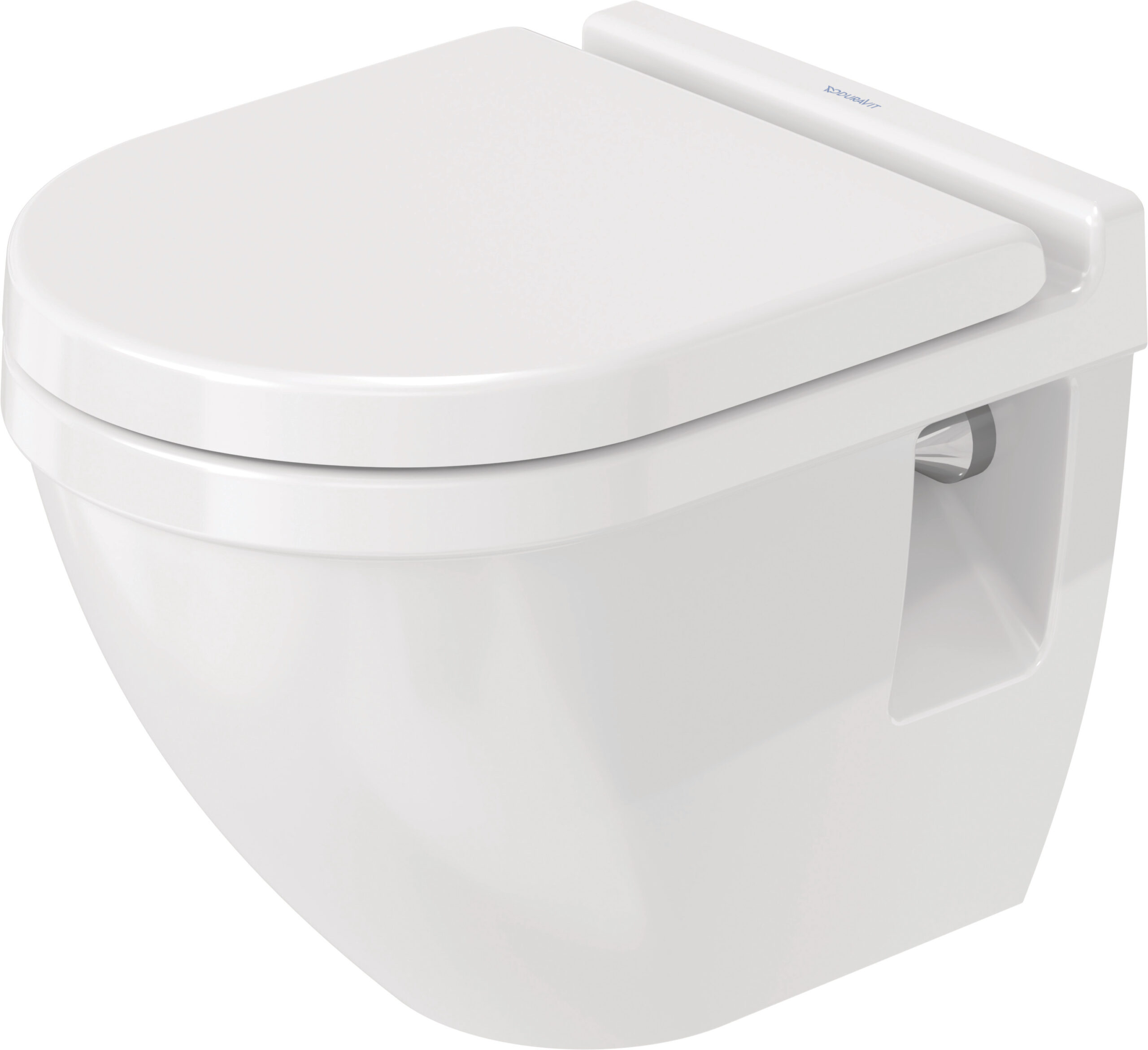 Toilet wall mounted Compact 485 mm, Starck 3, colour White, washdown model, WonderGliss