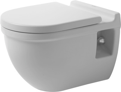 Toilet wall mounted comfort 540 mm, Starck 3, colour White, washdown model,  seat height   50 mm