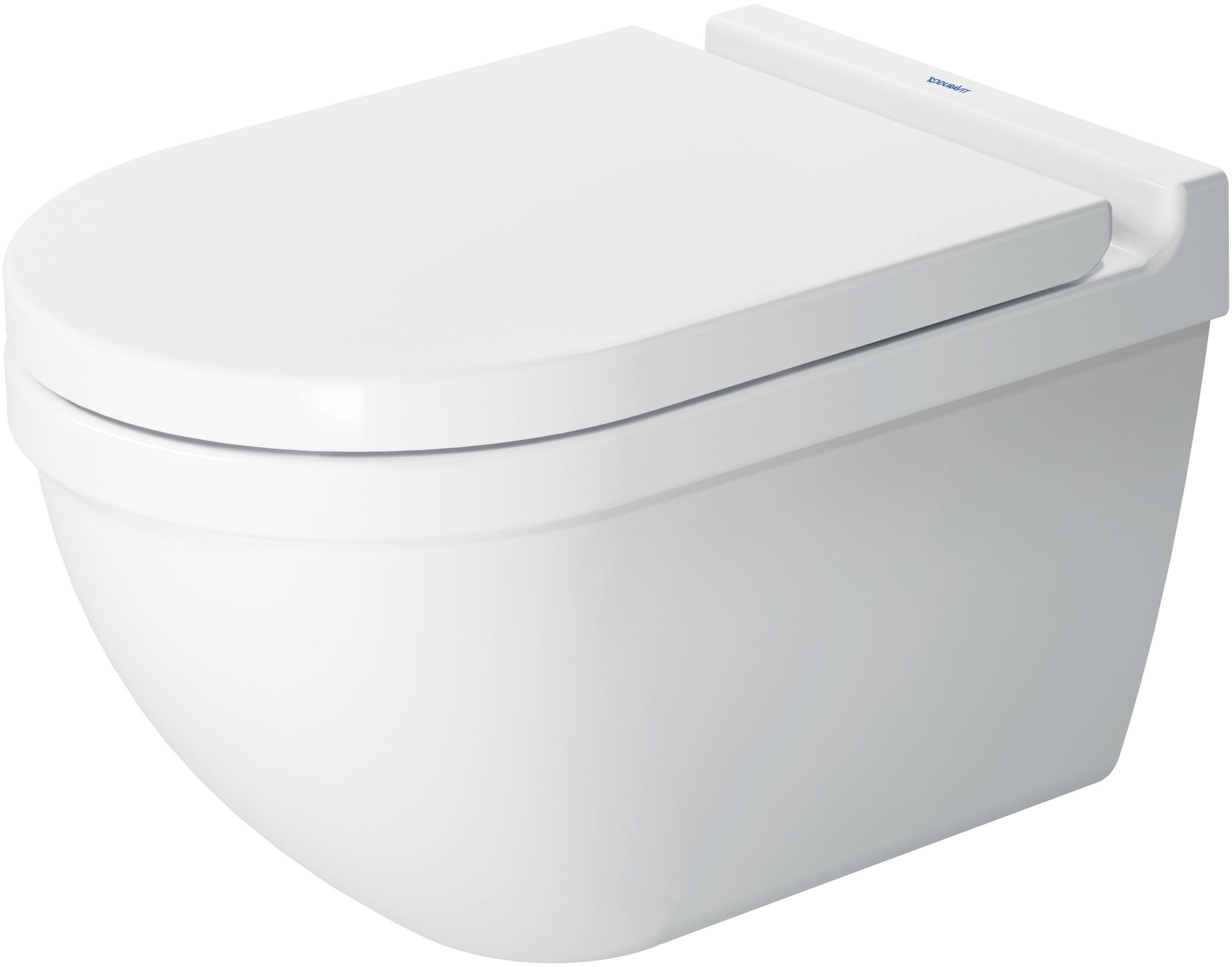 Toilet wall mounted 540 mm, Starck 3, colour White, washdown model, WonderGliss