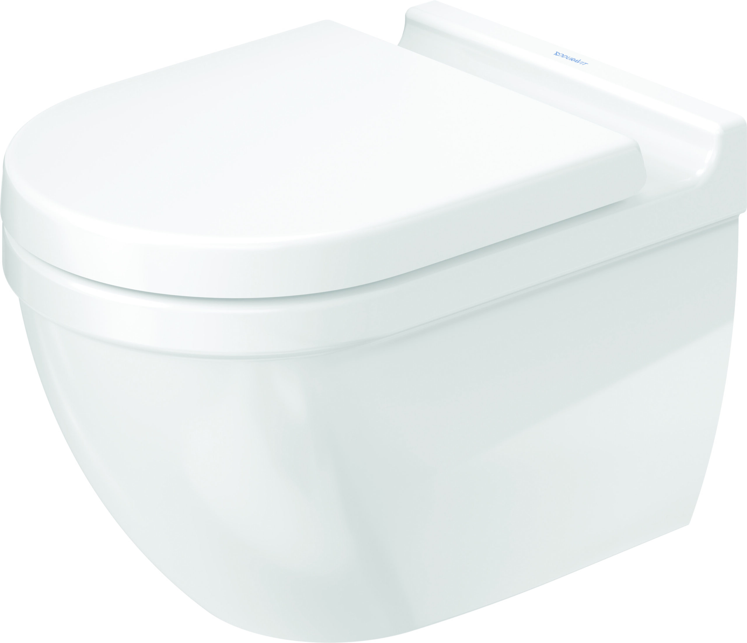 Toilet wall mounted 540 mm, Starck 3, colour White, washdown model, rimless, WonderGliss