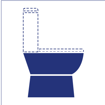 Standard toliet bowl