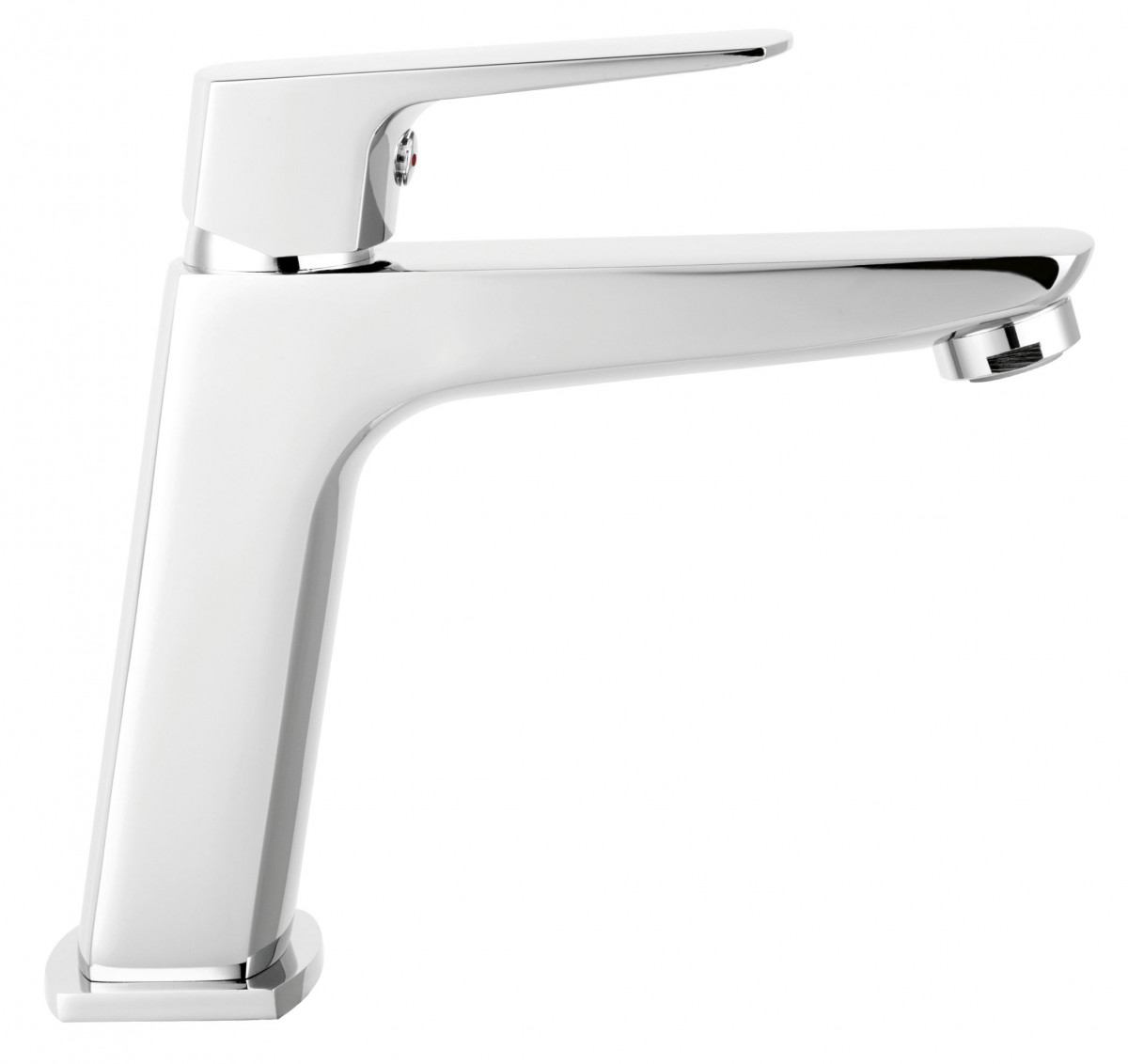 Single lever standing washbasin mixer with ceramic cartridge. The product is available in black matt, black/gold, and gold gloss finish.