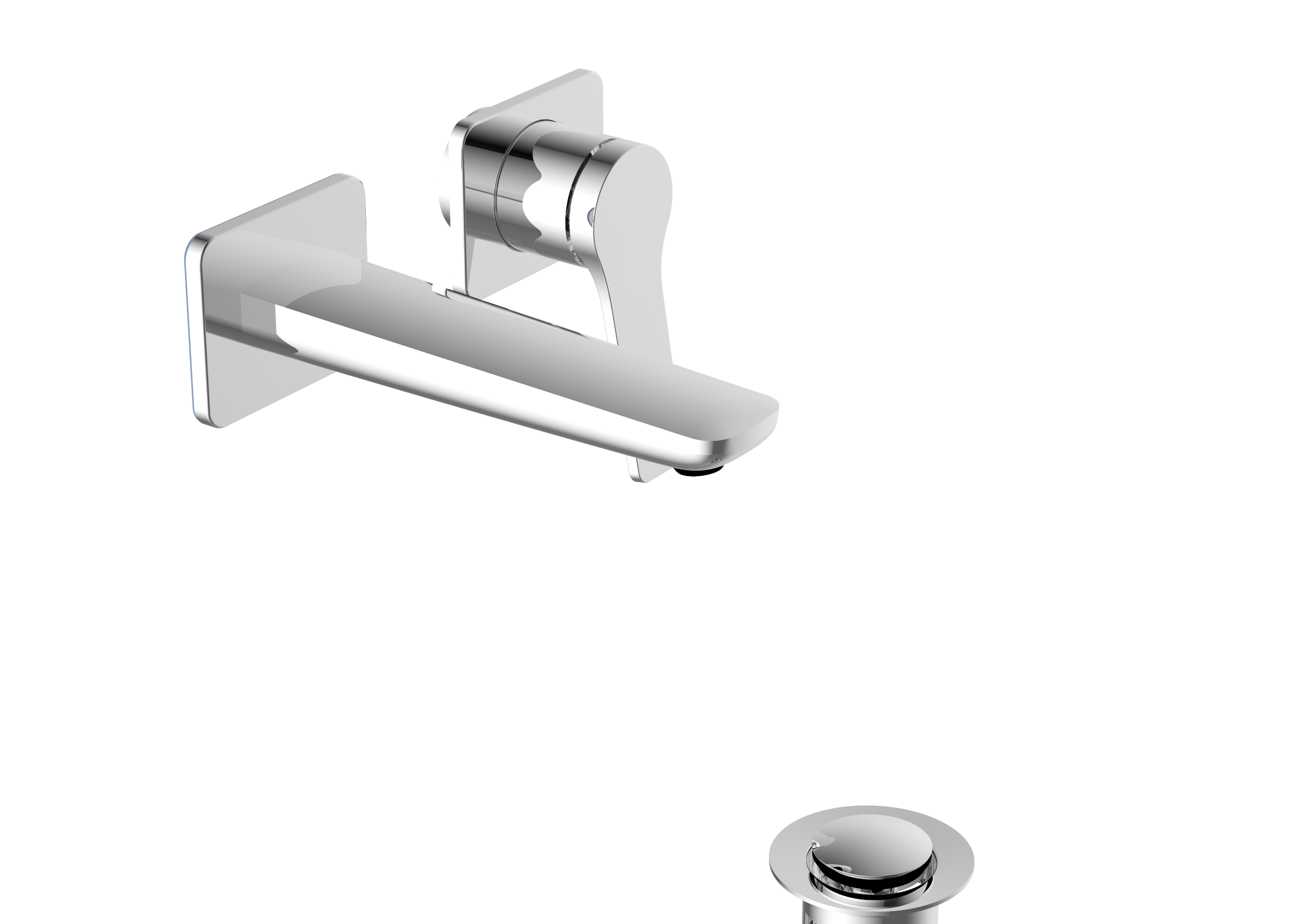 Avante Wall Mounted Basin Mixer – Chrome