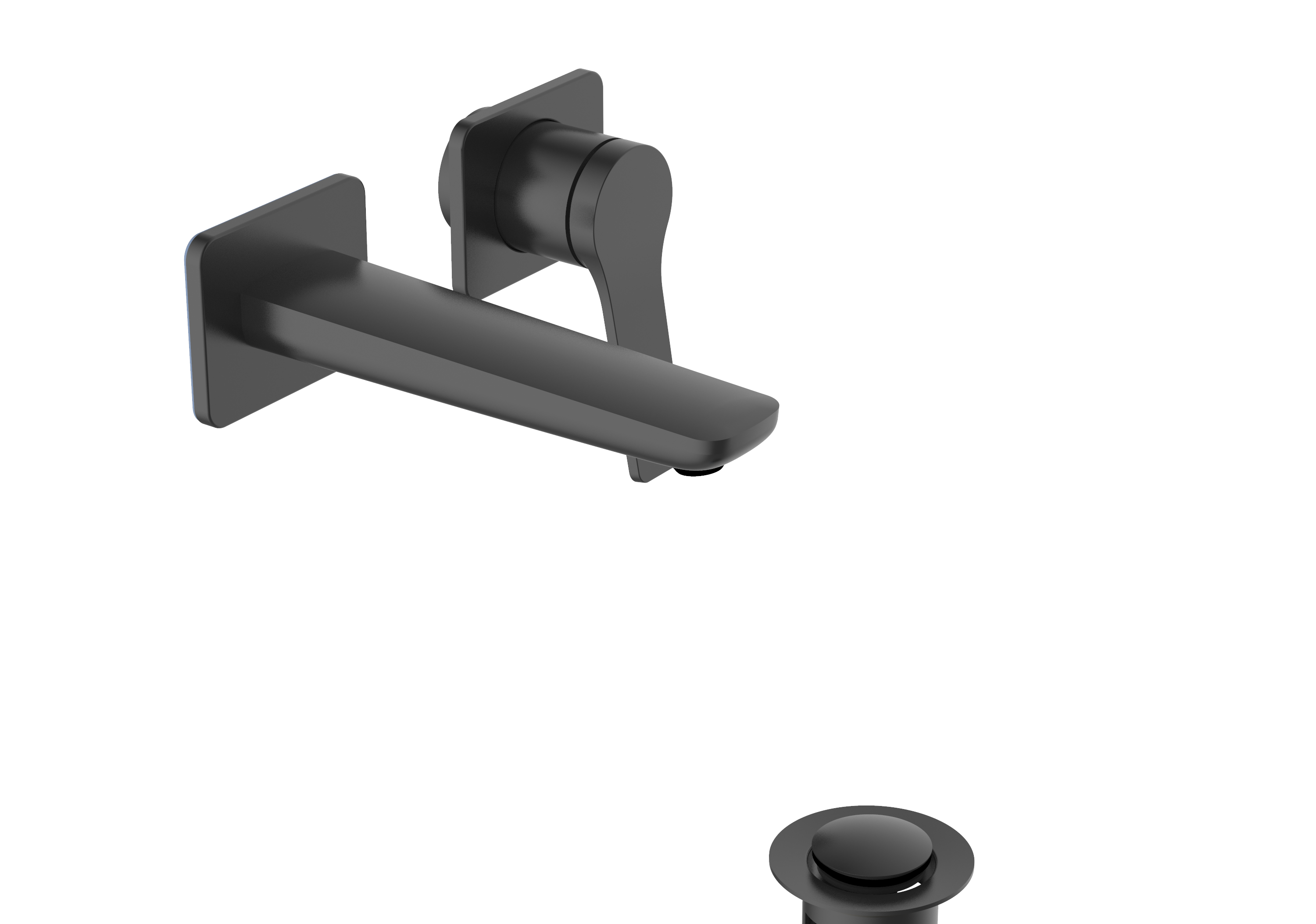Avante Wall Mounted Basin Mixer – Matt Black