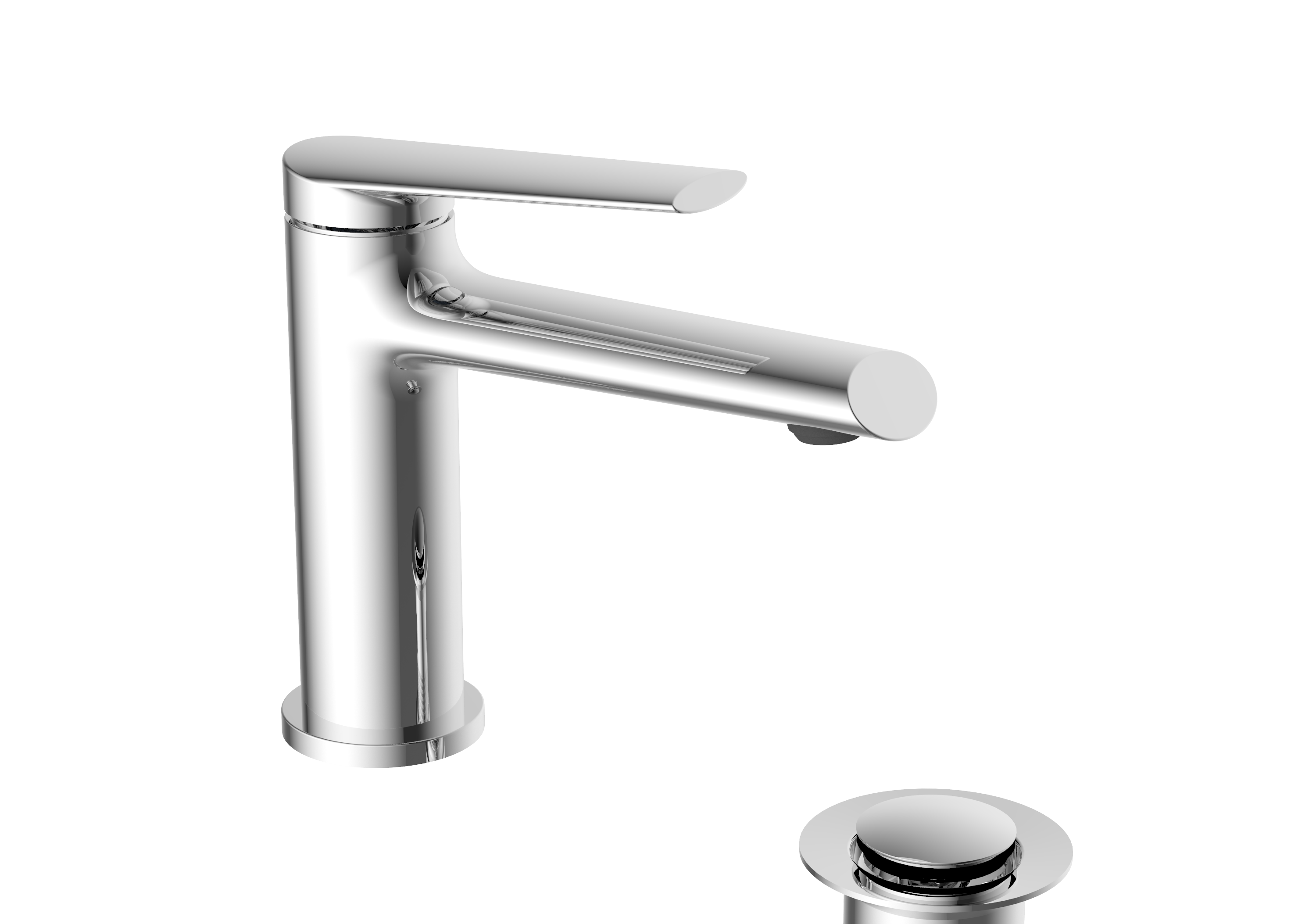 Edge Basin Mono – Chrome