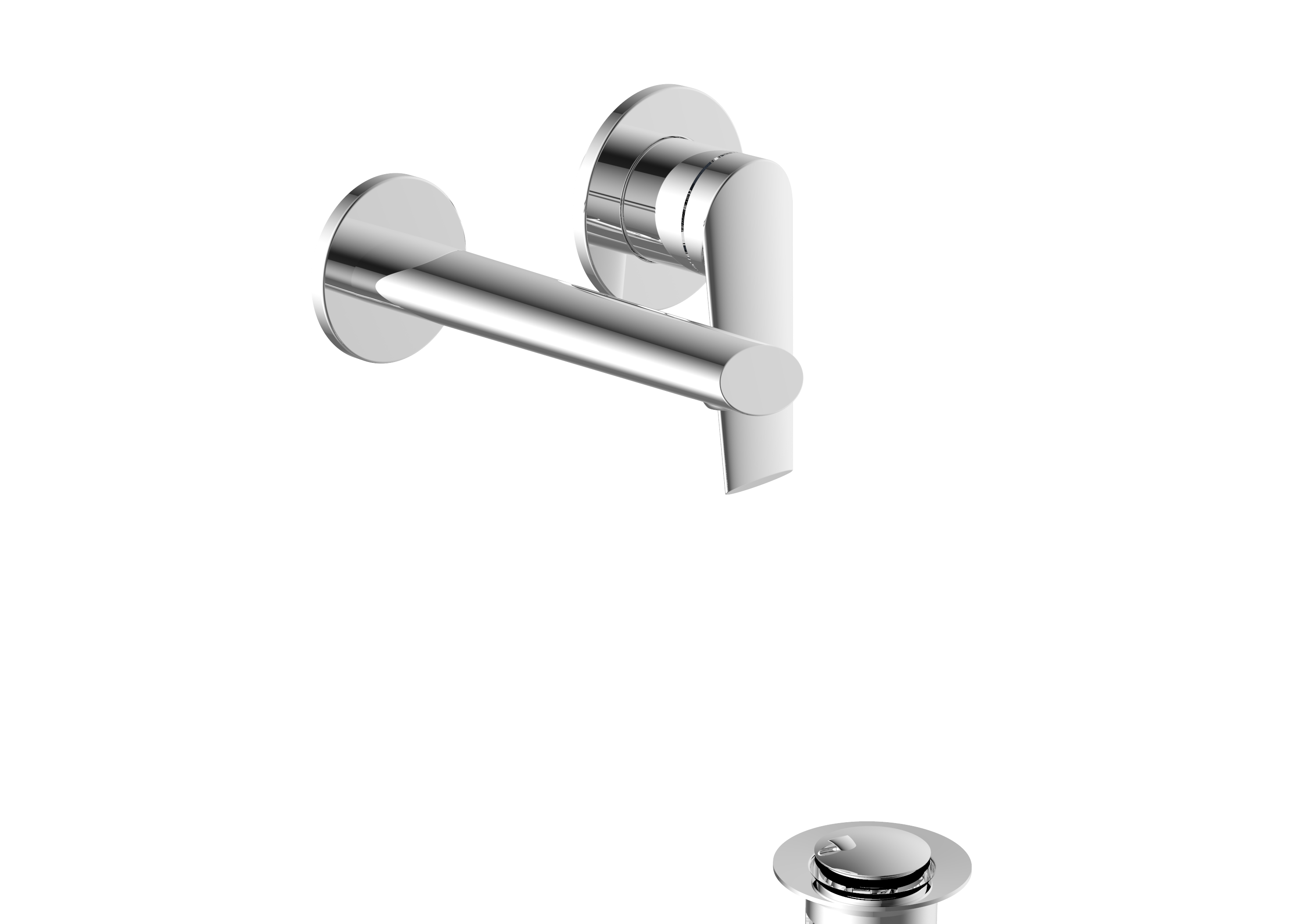 Edge Wall Mounted Basin Mixer – Chrome