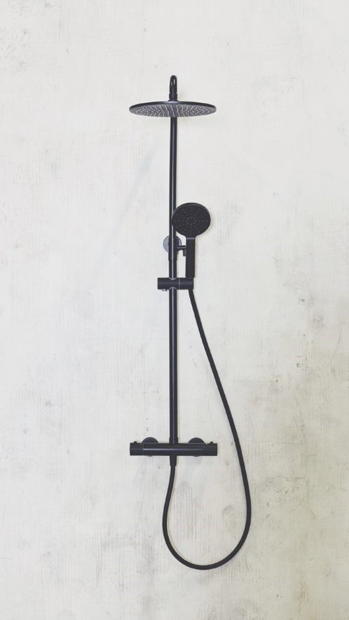 Luca Drench Shower – Black