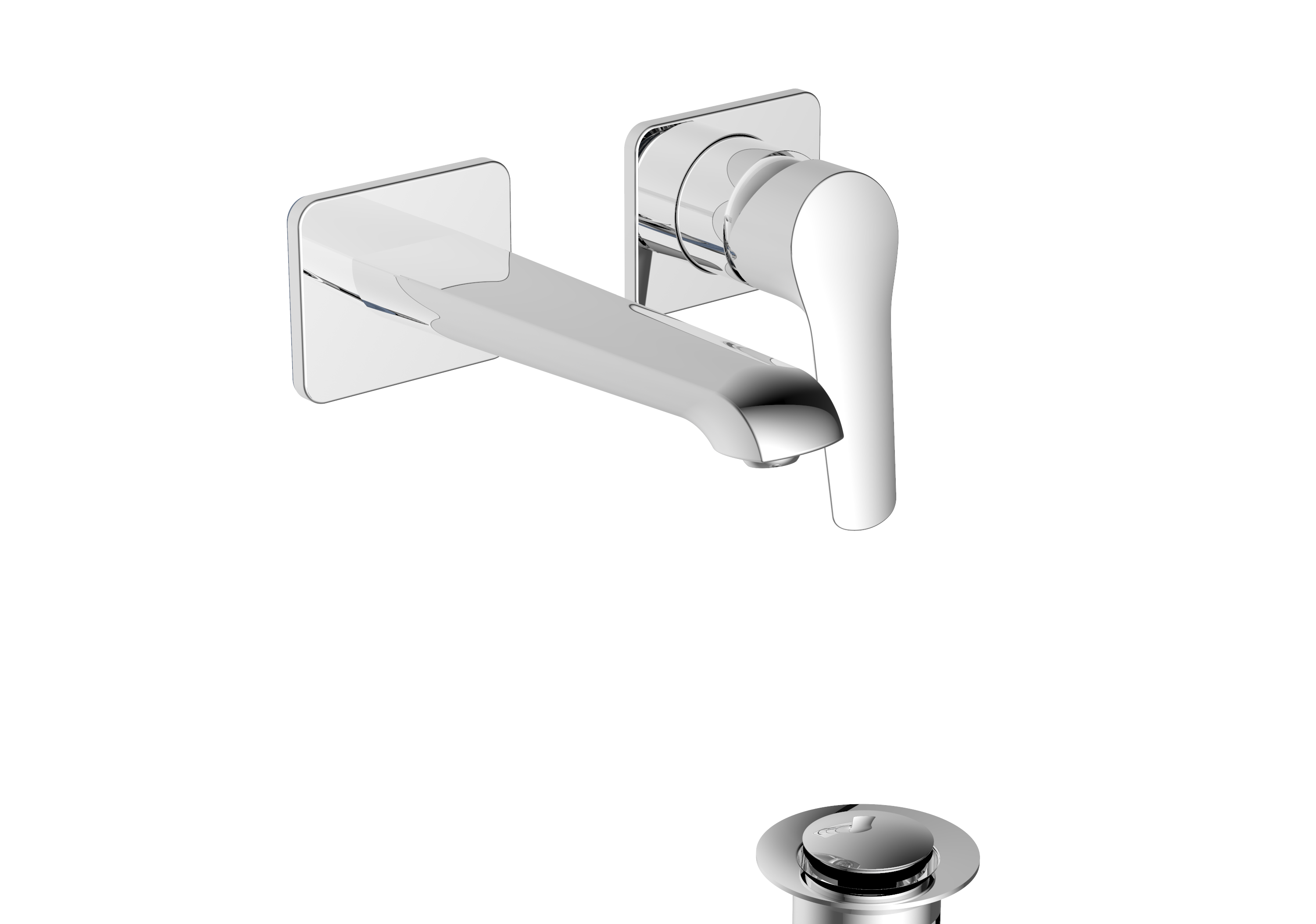 Hanna Wall Mounted Basin Mixer – Chrome