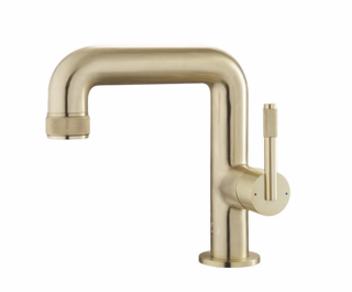 Kyloe Basin Mono Side Lever – Brushed Brass