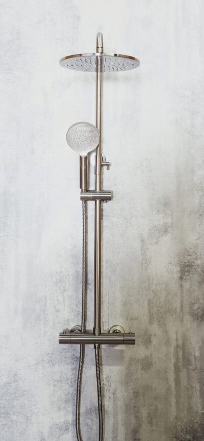 Luca Drench Shower – Brushed Nickel