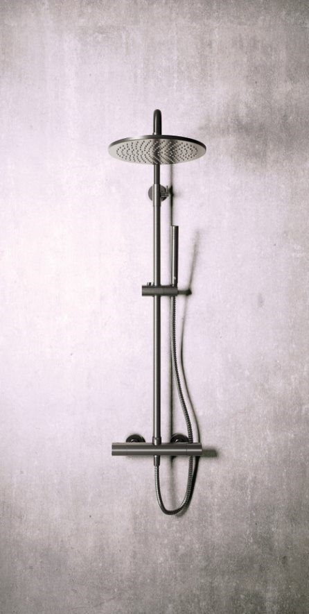 Luca Drench Shower – Gunmetal Grey