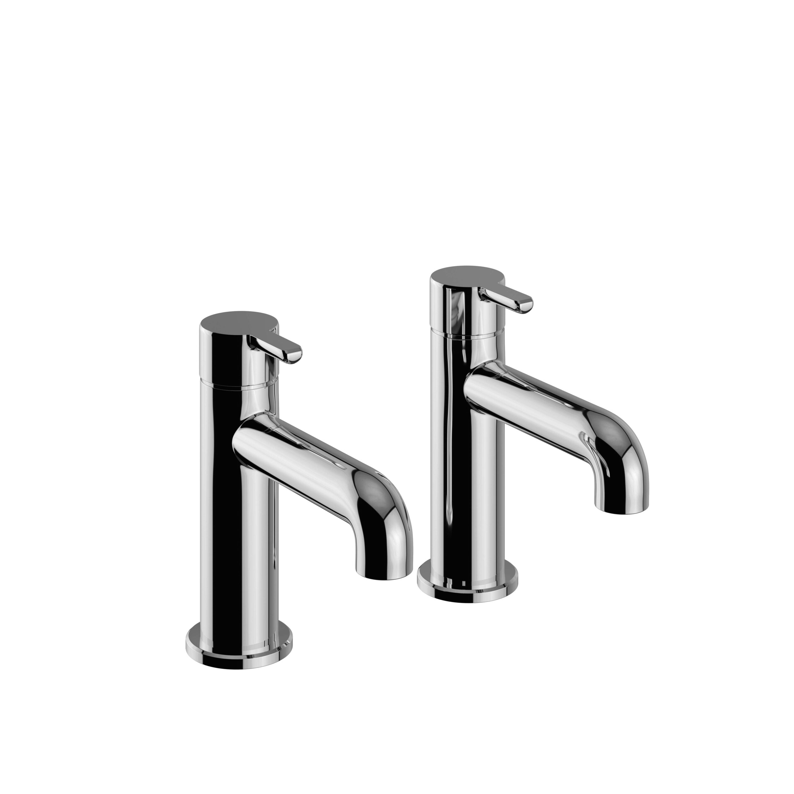 Dartmouth Basin Pillar Taps Chrome