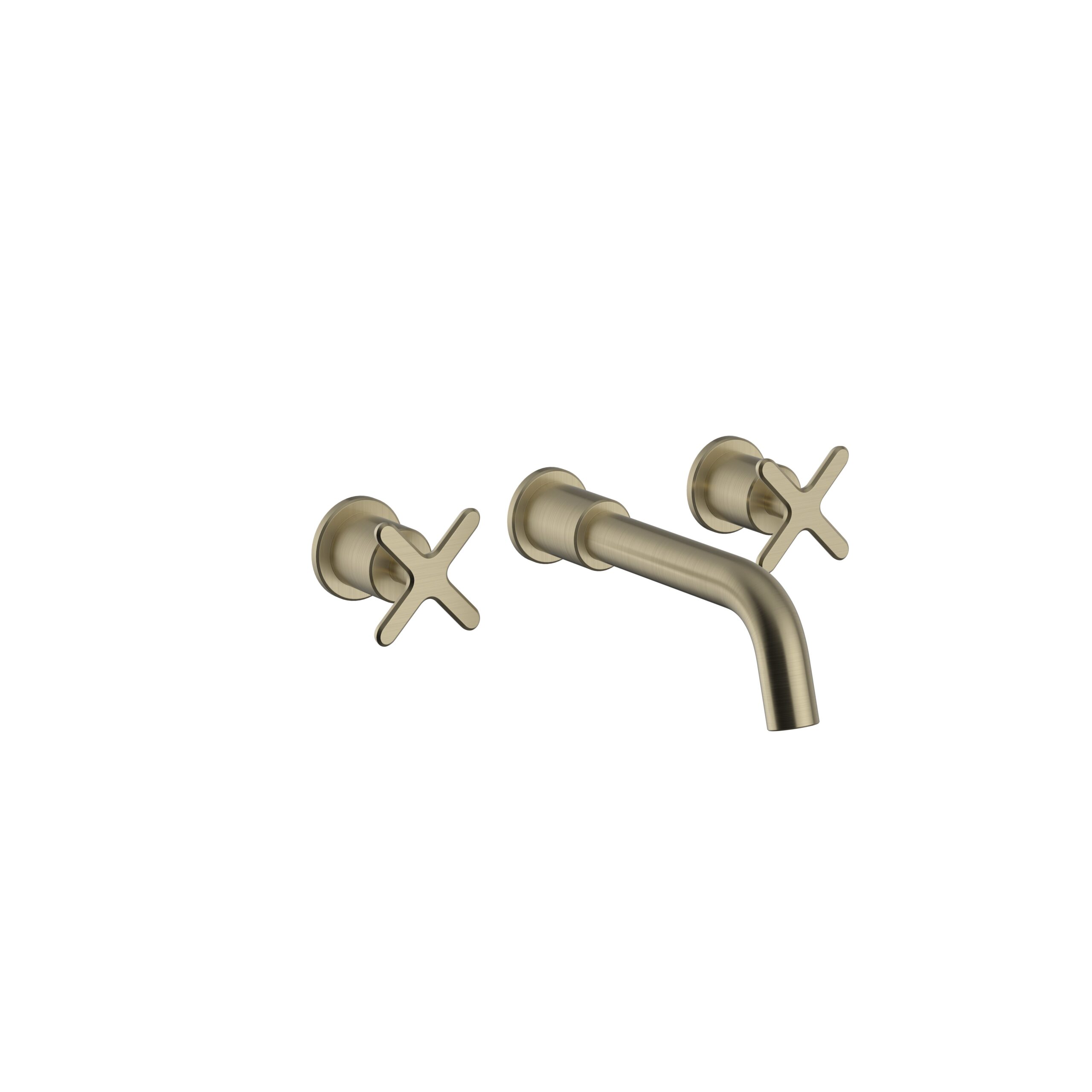 Salcombe 3TH Wall Mounted BAS Brushed Brass