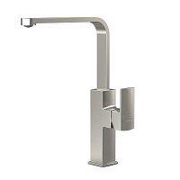 Single-lever sink mixer with aerator, swivel spout and flexible hoses 3/8″ >350mm.