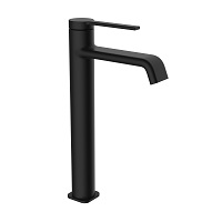 Single-lever tall basin mixer with aerator and flexible hoses 3/8″ >350mm.